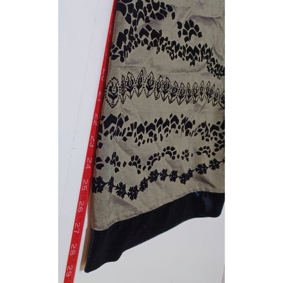 MSK Women Burnout Velvet Midi Skirt A-Line Plus Size 2X Y2K Style Whimsigoth - Picture 7 of 7